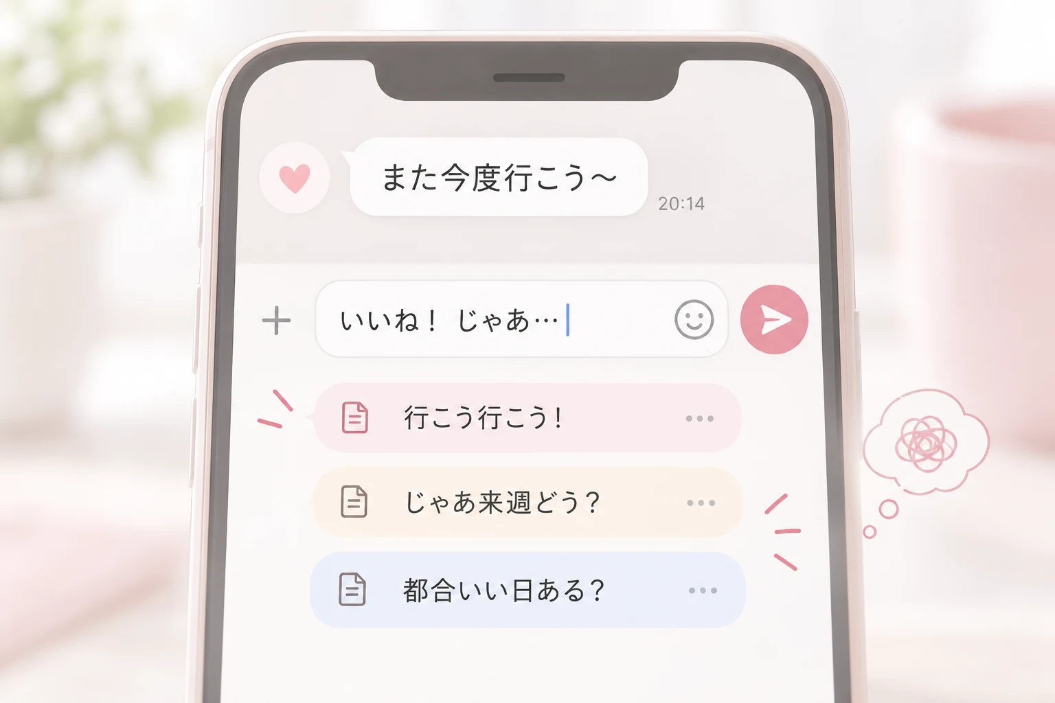 返信に迷う